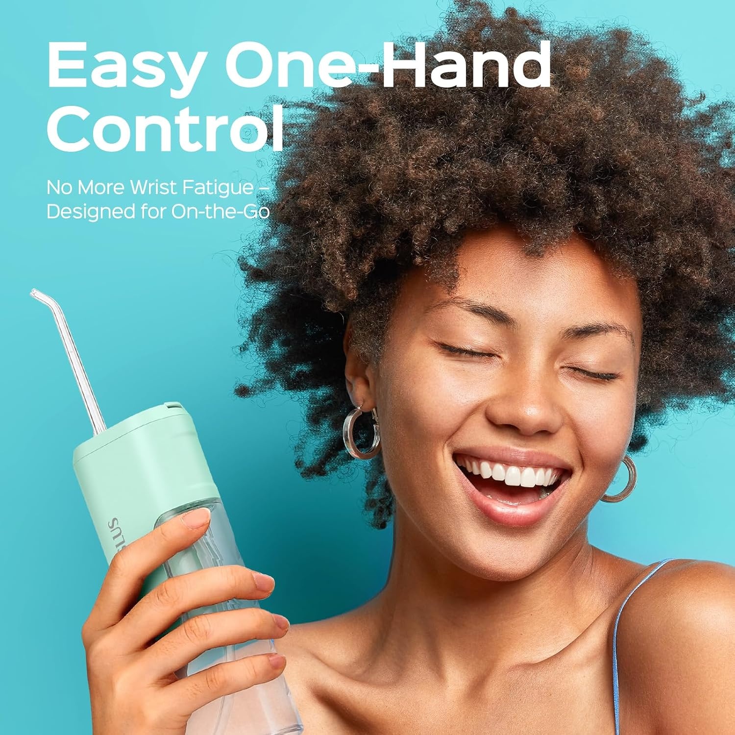image:imageCOSLUS T40 Mini Water Flosser for Travel Portable Compact Design Cordless Oral Irrigator with 4 Jet Tips Removable Tank amp IPX7 Waterproof for Braces Sensitive Teeth amp OnTheGo Use Pink Purple  Cordless Oral Irrigator Builtin Tip Storage 4 Modes for Braces Orthodontic Sensitive Teeth OntheGo Use Pink PurpleGreen