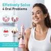 image:imageCOSLUS ADA Accepted C20 Water Dental Flosser Teeth Pick 300ML Larger Tank  Portable Rechargeable Oral Irrigator for Orthodontic amp Sensitive Gums Cordless for Travel Family Double Set BlackampPinkPink