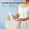 image:imageCOSLUS ADA Accepted C20 Water Dental Flosser Teeth Pick 300ML Larger Tank  Portable Rechargeable Oral Irrigator for Orthodontic amp Sensitive Gums Cordless for Travel Family Whitening Set BlackWhite