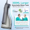 image:imageCOSLUS ADA Accepted C20 Water Dental Flosser Teeth Pick 300ML Larger Tank  Portable Rechargeable Oral Irrigator for Orthodontic amp Sensitive Gums Cordless for Travel Family Double Set BlackampPinkSky Grey