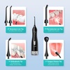 image:imageCOSLUS ADA Accepted C20 Water Dental Flosser Teeth Pick 300ML Larger Tank  Portable Rechargeable Oral Irrigator for Orthodontic amp Sensitive Gums Cordless for Travel Family Double Set BlackampPinkBlack