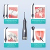 image:imageCOSLUS ADA Accepted C20 Water Dental Flosser Teeth Pick 300ML Larger Tank  Portable Rechargeable Oral Irrigator for Orthodontic amp Sensitive Gums Cordless for Travel Family Double Set BlackampPinkSky Grey