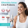 image:imageCOSLUS ADA Accepted C20 Water Dental Flosser Teeth Pick 300ML Larger Tank  Portable Rechargeable Oral Irrigator for Orthodontic amp Sensitive Gums Cordless for Travel Family Double Set BlackampPinkWhite