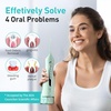 image:imageCOSLUS ADA Accepted C20 Water Dental Flosser Teeth Pick 300ML Larger Tank  Portable Rechargeable Oral Irrigator for Orthodontic amp Sensitive Gums Cordless for Travel Family Double Set BlackampPinkGreen