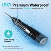 image:imageCOSLUS ADA Accepted C20 Water Dental Flosser Teeth Pick 300ML Larger Tank  Portable Rechargeable Oral Irrigator for Orthodontic amp Sensitive Gums Cordless for Travel Family Double Set BlackampPinkBlack