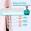 image:imageCOSLUS ADA Accepted C20 Water Dental Flosser Teeth Pick 300ML Larger Tank  Portable Rechargeable Oral Irrigator for Orthodontic amp Sensitive Gums Cordless for Travel Family Double Set BlackampPinkPink