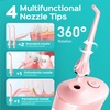 image:imageCOSLUS ADA Accepted C50 Water Dental Flosser 4 Modes 5 Intensity Levels  Professional Water Teeth Pick for Braces Orthodontics amp Sensitive Gums Compact Cordless for Family Home Travel BlackPink