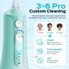 image:imageCOSLUS ADA Accepted C51 Water Dental Flosser for Teeth 3 Modes 6 Pressure  Water Dental Pick for Orthodontic Braces Sensitive Gums Multiple Users Compact for Travel Builtin Nozzle Storage WhiteGreen