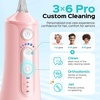 image:imageCOSLUS ADA Accepted C51 Water Dental Flosser for Teeth 3 Modes 6 Pressure  Water Dental Pick for Orthodontic Braces Sensitive Gums Multiple Users Compact for Travel Builtin Nozzle Storage WhitePink