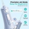 image:imageCOSLUS ADA Accepted C51 Water Dental Flosser for Teeth 3 Modes 6 Pressure  Water Dental Pick for Orthodontic Braces Sensitive Gums Multiple Users Compact for Travel Builtin Nozzle Storage WhiteBlue