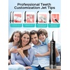 image:imageCOSLUS ADA Accepted E40 Water Dental Flosser 10 Pressure Levels Easy Use  Professional Water Dental Pick Safe for Orthodontic Braces amp Sensitive Teeth Gums Cordless for Travel Family Use BlackBlack