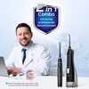 image:imageCOSLUS C20C41 Water Flosser Electric Toothbrush Combo 21 Oral Clean Kit  Brushing amp Flossing for Teeth amp Braces Cleaning Gums Care Portable Travel Use Gift for Family Adults BPAFree BlackBlack
