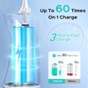 image:imageCOSLUS C30 Portable Water Dental Flosser Pick Teeth Upgraded DIY Mode  300ML Larger Tank 4 Modes for Family Gentle amp Precision Oral Care Cordless Portable for Home Travel Use White 1PcsWhite