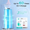 image:imageCOSLUS C30 Portable Water Dental Flosser Pick Teeth Upgraded DIY Mode  300ML Larger Tank 4 Modes for Family Gentle amp Precision Oral Care Cordless Portable for Home Travel Use White 1PcsPurple