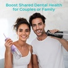 image:imageCOSLUS C30 Portable Water Dental Flosser Pick Teeth Upgraded DIY Mode  300ML Larger Tank 4 Modes for Family Gentle amp Precision Oral Care Cordless Portable for Home Travel Use White 1PcsBlack  Purple