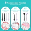 image:imageCOSLUS C30 Portable Water Dental Flosser Pick Teeth Upgraded DIY Mode  300ML Larger Tank 4 Modes for Family Gentle amp Precision Oral Care Cordless Portable for Home Travel Use White 1PcsBlack  Purple
