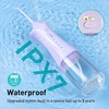image:imageCOSLUS C30 Portable Water Dental Flosser Pick Teeth Upgraded DIY Mode  300ML Larger Tank 4 Modes for Family Gentle amp Precision Oral Care Cordless Portable for Home Travel Use White 1PcsPurple