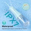 image:imageCOSLUS C30 Portable Water Dental Flosser Pick Teeth Upgraded DIY Mode  300ML Larger Tank 4 Modes for Family Gentle amp Precision Oral Care Cordless Portable for Home Travel Use White 1PcsGreen