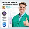 image:imageCOSLUS C30 Portable Water Dental Flosser Pick Teeth Upgraded DIY Mode  300ML Larger Tank 4 Modes for Family Gentle amp Precision Oral Care Cordless Portable for Home Travel Use White 1PcsPurple
