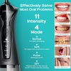 image:imageCOSLUS C30 Portable Water Dental Flosser Pick Teeth Upgraded DIY Mode  300ML Larger Tank 4 Modes for Family Gentle amp Precision Oral Care Cordless Portable for Home Travel Use White 1PcsBlack  Green