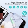 image:imageCOSLUS C30 Portable Water Dental Flosser Pick Teeth Upgraded DIY Mode  300ML Larger Tank 4 Modes for Family Gentle amp Precision Oral Care Cordless Portable for Home Travel Use White 1PcsGreen