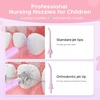 image:imageCOSLUS C31 Kids Water Dental Flosser Safe amp Gentle Cleaning for Ages 6  4 Modes for Braces amp Gums Care Cordless Dental Pick Portable for Travel IPX7 Waterproof BPAFree Blue WhitePink Purple