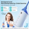 image:imageCOSLUS C31 Kids Water Dental Flosser Safe amp Gentle Cleaning for Ages 6  4 Modes for Braces amp Gums Care Cordless Dental Pick Portable for Travel IPX7 Waterproof BPAFree Blue WhiteBlue White