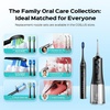 image:imageCOSLUS C51C30 Water Flosser Electric Toothbrush Combo 21 Oral Clean Kit  Portable Brushing amp Flossing for Teeth amp Braces Cleaning Multiple Modes for Family Use Cordless for Home amp Travel PinkBlack