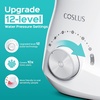 image:imageCOSLUS E1 Electric Water Dental Flosser Professional 12 Pressure Settings  Professional Water Dental Pick for Braces Orthodontic Care Sensitive Gums 5 MultiFunctional Tips for Family Use WhiteArctic White