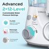 image:imageCOSLUS E2 Advanced Water Dental Flosser Teeth 2 Modes 12 Pressure Settings  Electric Pick for Orthodontic Braces Sensitive Gums  Home Use 5 Jet Tips for Multiple Family Users White Standard SetWhite