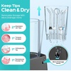 image:imageCOSLUS E2 Water Dental Flosser for Teeth Cleaning MultiUser Family Use  12 Pressure Settings amp 2 Modes for Orthodontic Braces Sensitive Patented Storage 5 Jet Tips and 600ML Tank Home GreenBlack