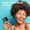 image:imageCOSLUS T40 Mini Water Flosser for Travel Portable Compact Design Cordless Oral Irrigator with 4 Jet Tips Removable Tank amp IPX7 Waterproof for Braces Sensitive Teeth amp OnTheGo Use Pink Purple  Cordless Oral Irrigator Builtin Tip Storage 4 Modes for Braces Orthodontic Sensitive Teeth OntheGo Use Pink PurpleBlack