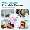 image:imageCOSLUS T40 Mini Water Flosser for Travel Portable Compact Design Cordless Oral Irrigator with 4 Jet Tips Removable Tank amp IPX7 Waterproof for Braces Sensitive Teeth amp OnTheGo Use Pink Purple  Cordless Oral Irrigator Builtin Tip Storage 4 Modes for Braces Orthodontic Sensitive Teeth OntheGo Use Pink PurplePink Purple