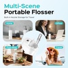 image:imageCOSLUS T40 Mini Water Flosser for Travel Portable Compact Design Cordless Oral Irrigator with 4 Jet Tips Removable Tank amp IPX7 Waterproof for Braces Sensitive Teeth amp OnTheGo Use Pink Purple  Cordless Oral Irrigator Builtin Tip Storage 4 Modes for Braces Orthodontic Sensitive Teeth OntheGo Use Pink PurpleWhite