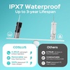 image:imageCOSLUS T40 Mini Water Flosser for Travel Portable Compact Design Cordless Oral Irrigator with 4 Jet Tips Removable Tank amp IPX7 Waterproof for Braces Sensitive Teeth amp OnTheGo Use Pink Purple  Cordless Oral Irrigator Builtin Tip Storage 4 Modes for Braces Orthodontic Sensitive Teeth OntheGo Use Pink PurpleBlack