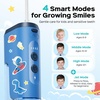 image:imageCOSLUS T40 Portable Water Flosser for Kids Compact Mini Design for Ages 6  4 Gentle Modes for Braces amp Sensitive Teeth Fun DIY Stickers 4 Storable Nozzles Home School amp Travel IPX7 BPAFree PinkBlue