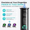 image:imageCOSLUS T50 Portable Water Dental Flosser for Travel with Screen Display  Mini Cordless Pick with Pressure Indicator Light 9Level for Braces Gum Care Rechargeable OntheGo 240ml IPX7 BlackBlack