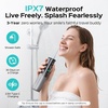 image:imageCOSLUS T50 Portable Water Dental Flosser for Travel with Screen Display  Mini Cordless Pick with Pressure Indicator Light 9Level for Braces Gum Care Rechargeable OntheGo 240ml IPX7 BlackBlack