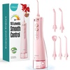 image:imageCOSLUS ADA Accepted E40 Water Dental Flosser 10 Pressure Levels Easy Use  Professional Water Dental Pick Safe for Orthodontic Braces amp Sensitive Teeth Gums Cordless for Travel Family Use BlackPink