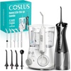 image:imageCOSLUS C30 Portable Water Dental Flosser Pick Teeth Upgraded DIY Mode  300ML Larger Tank 4 Modes for Family Gentle amp Precision Oral Care Cordless Portable for Home Travel Use White 1PcsWhite  Black