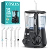 image:imageCOSLUS E2 Advanced Water Dental Flosser Teeth 2 Modes 12 Pressure Settings  Electric Pick for Orthodontic Braces Sensitive Gums  Home Use 5 Jet Tips for Multiple Family Users White Standard SetBlack
