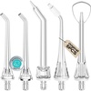 image:imageCOSLUS Original Water Flosser Replacement Tips 5 Classic Tips Accessory  Replacement Heads Compatible with COSLUS Aquasonic Nicwell Oralfree WELLFINE Hangsun Tovendor 5 Mix Set5 Mix Set