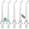 image:imageCOSLUS Original Water Flosser Replacement Tips 5 Classic Tips Accessory  Replacement Heads Compatible with COSLUS Aquasonic Nicwell Oralfree WELLFINE Hangsun Tovendor 5 Mix Set5 Standard Set