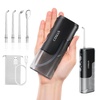 image:imageCOSLUS T40 Mini Water Flosser for Travel Portable Compact Design Cordless Oral Irrigator with 4 Jet Tips Removable Tank amp IPX7 Waterproof for Braces Sensitive Teeth amp OnTheGo Use Pink Purple  Cordless Oral Irrigator Builtin Tip Storage 4 Modes for Braces Orthodontic Sensitive Teeth OntheGo Use Pink PurpleBlack