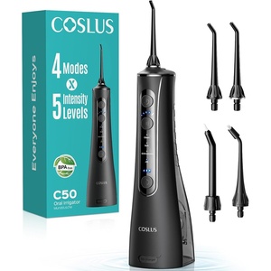 image:imageCOSLUS ADA Accepted C50 Water Dental Flosser 4 Modes 5 Intensity Levels  Professional Water Teeth Pick for Braces Orthodontics amp Sensitive Gums Compact Cordless for Family Home Travel BlackBlack