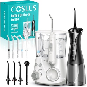 image:imageCOSLUS C30 Portable Water Dental Flosser Pick Teeth Upgraded DIY Mode  300ML Larger Tank 4 Modes for Family Gentle amp Precision Oral Care Cordless Portable for Home Travel Use White 1PcsWhite  Black