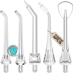 image:imageCOSLUS Original Water Flosser Replacement Tips 5 Classic Tips Accessory  Replacement Heads Compatible with COSLUS Aquasonic Nicwell Oralfree WELLFINE Hangsun Tovendor 5 Mix Set5 Mix Set